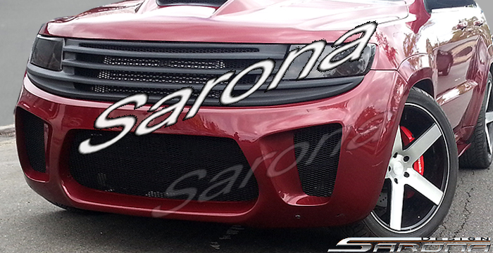 Custom Jeep Grand Cherokee  SUV/SAV/Crossover Front Bumper (2011 - 2013) - $980.00 (Part #JP-007-FB)